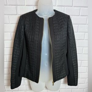 CALVIN KLEIN Black Blazer with Sleek Design and Tailored Fit/size 4